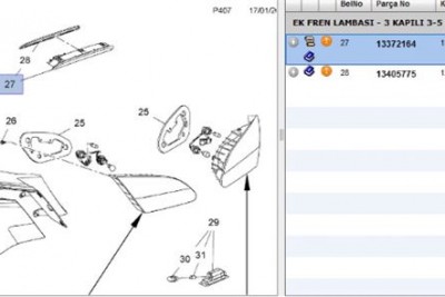 3.FREN LAMBASI E68-E08 ASTRA J (1222330) 13372164 3.FREN LAMBASI E68-E08 ASTRA J (1222330) 13372164