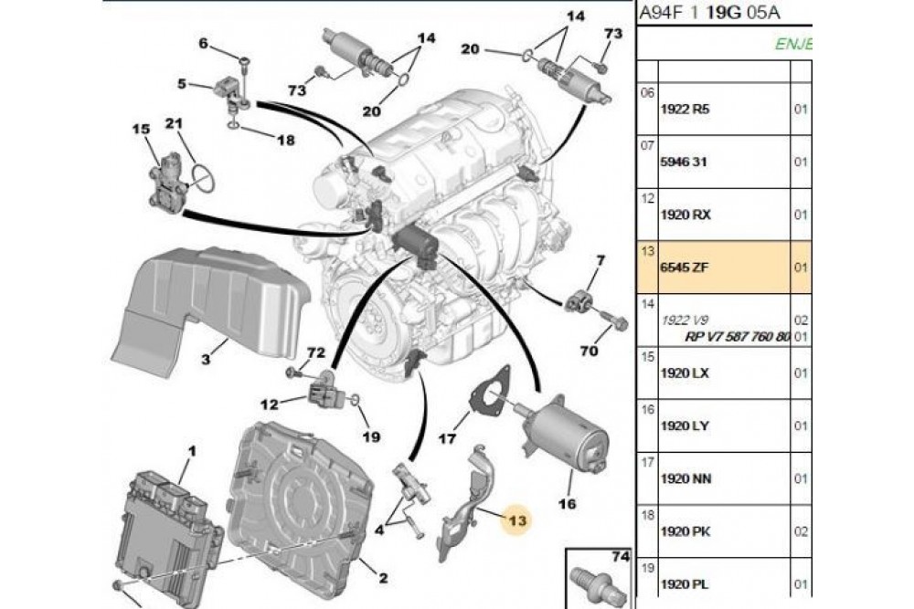 VOLANT KAPTOR KORUYUCU 2008 A94F 207 208 3008 308 5008 1.6 16V EP6 VOLANT KAPTOR KORUYUCU 2008 A94F 207 208 3008 308 5008 1.6 16V EP6