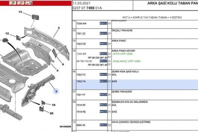 +ARKA SASE KOL SAĞ C3 III 7252.FA +ARKA SASE KOL SAĞ C3 III 7252.FA