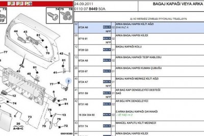 + BAGAJ KİLİT YAN KARS 8724.A6 + BAGAJ KİLİT YAN KARS 8724.A6
