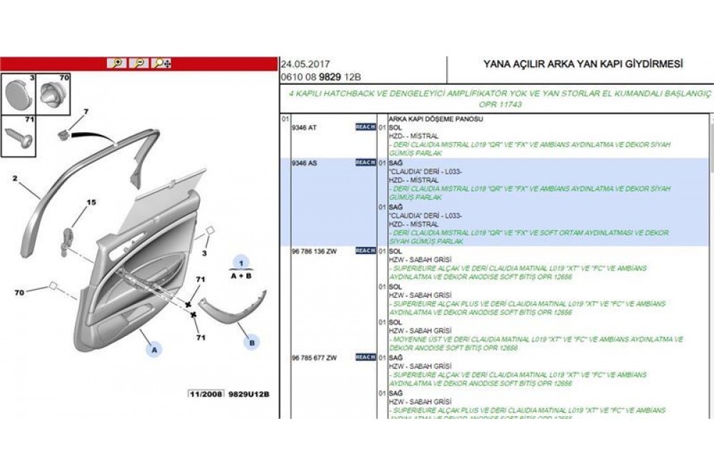 +KAPI DÖŞEMESI ARKA SAĞ C5 X7 9346.AS +KAPI DÖŞEMESI ARKA SAĞ C5 X7 9346.AS