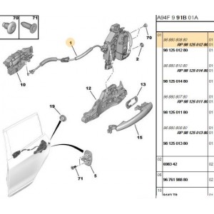 SOL ARKA KAPI KİLİDİ 208 9812501280