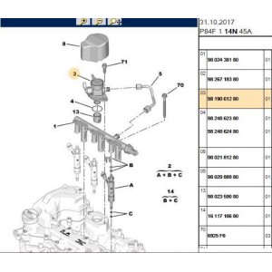 YUKSEK BASINC YAKIT POMPA 3008 (P84) 1.2 110 BG TURBO YUKSEK BASINC YAKIT POMPA 3008 (P84) 1.2 110 BG TURBO
